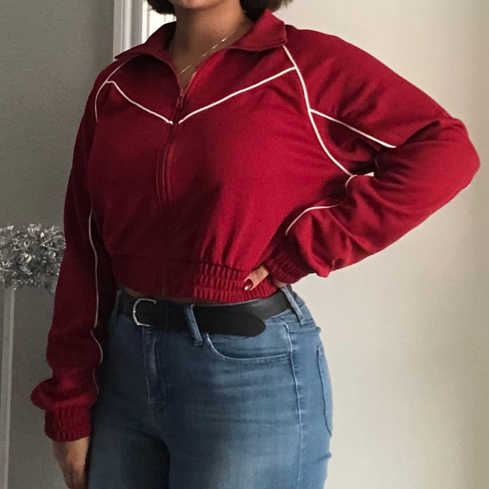 Cropped track jacket